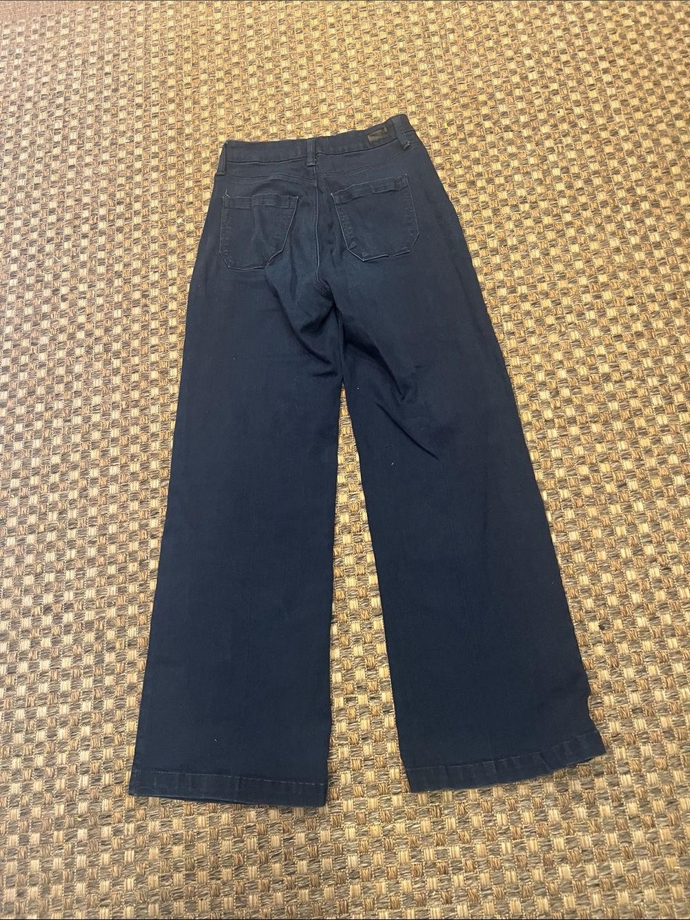 PAIGE Dark Navy Wide-Leg Jeans